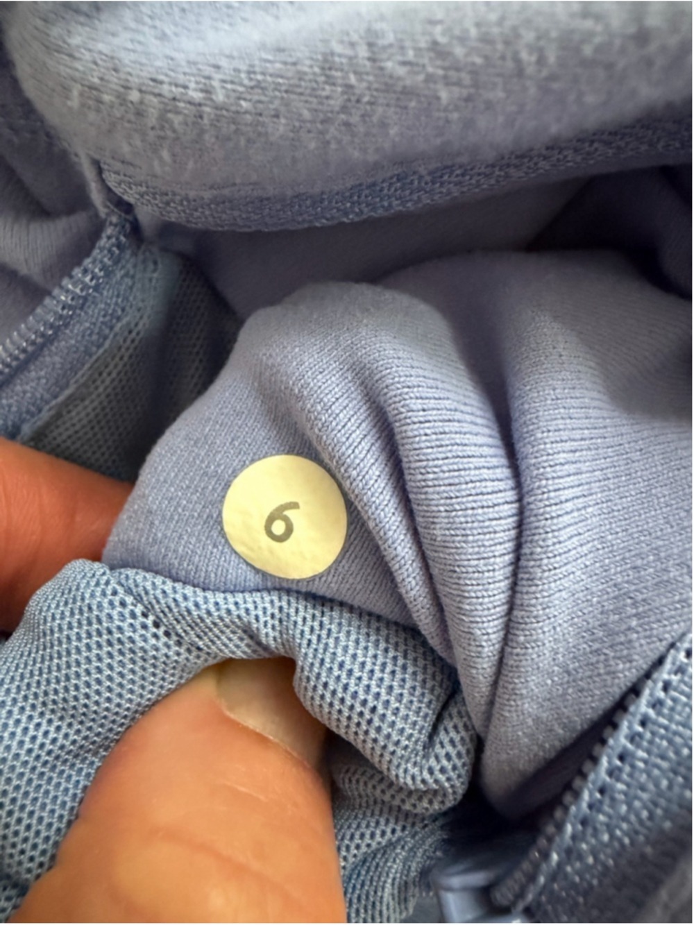 Lululemon Define Jacket Luon Lavender Blue Thumbholes Size 6 - Picture 8 of 10